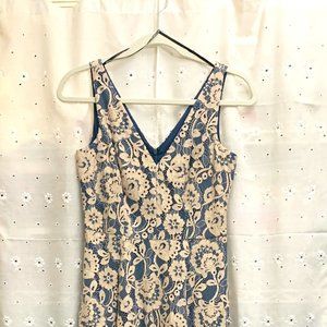 VINCE CAMUTO lace fit & flare midi dress size US2